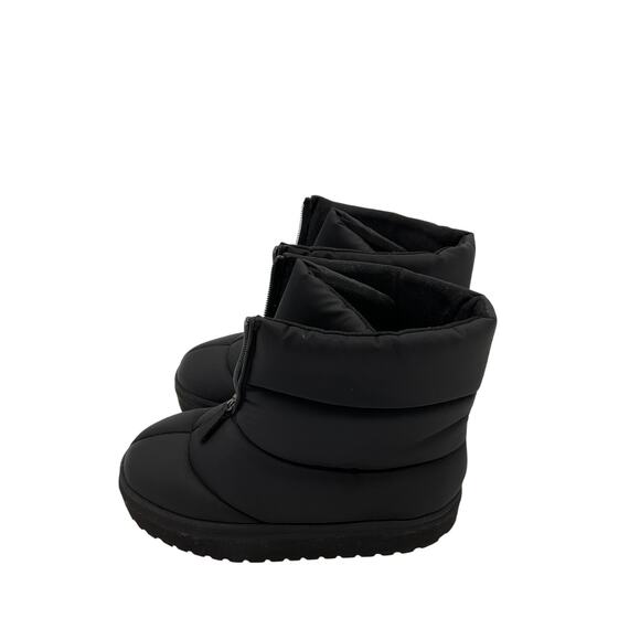 Gia Borghini Black Rubber Short Puffy Boots Size 7 - Picture 3 of 6